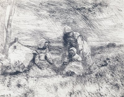 La Petite Soeur, 1854 von Jean Baptiste Camille Corot